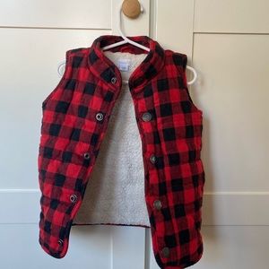 MudPie Buffalo Check Vest